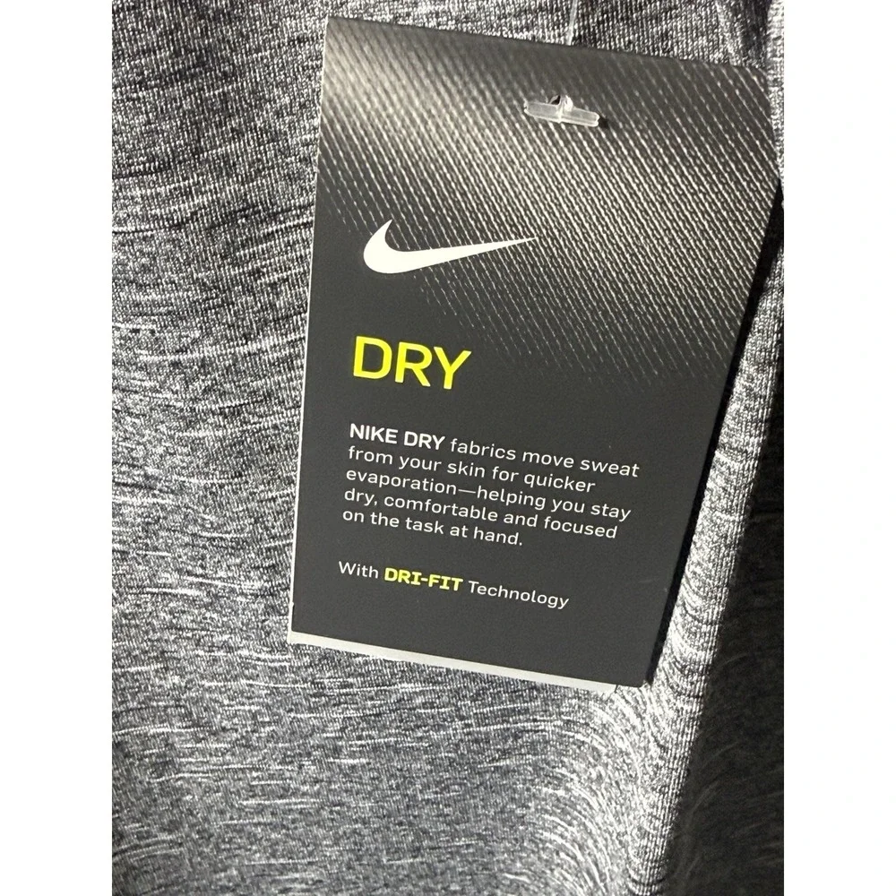 NWT‎ Nike Men's Medium Hydroguard Swim Shirt Long Sleeve UPF 40+ Heather Gray